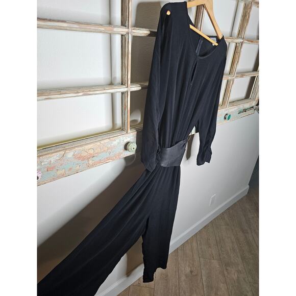 NWT Avenue Black Cold Shoulder Boat Neck Ladies Jumpsuit size 18/20 - Picture 6 of 16